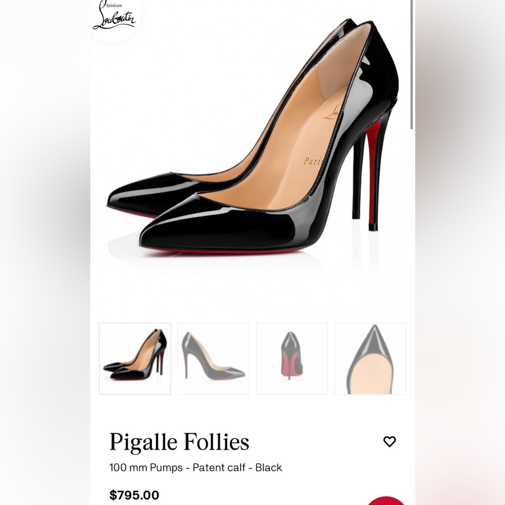 Christian Louboutin Pigalles, 100mm, 38